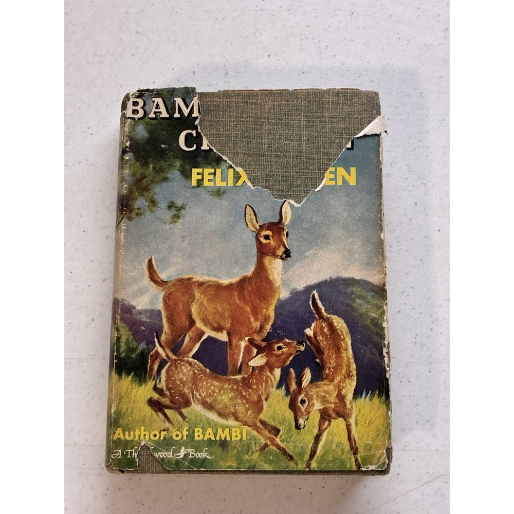 Bambi's Children Hardcover Book by Felix Salten 1939 with Dust Jacket